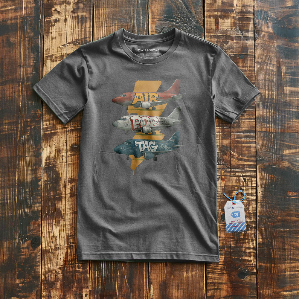 Airportag Planes Graffiti - T-Shirt