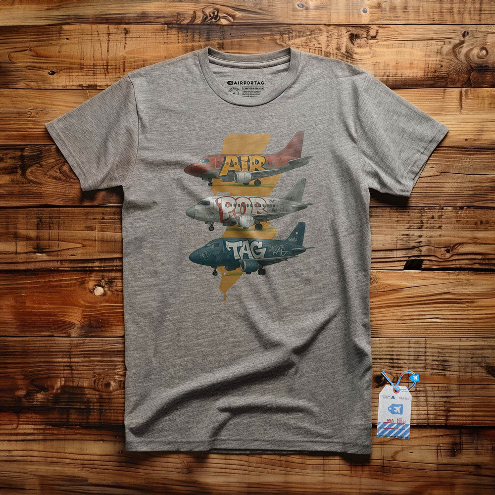 Airportag Planes Graffiti - T-Shirt