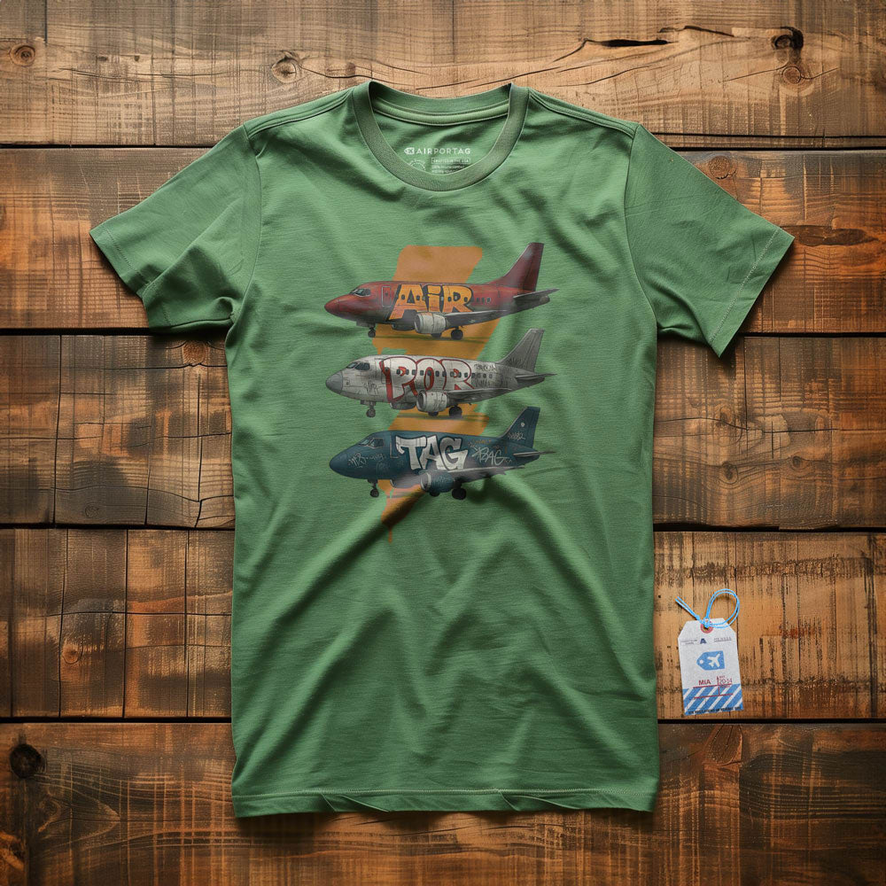 Airportag Planes Graffiti - T-Shirt