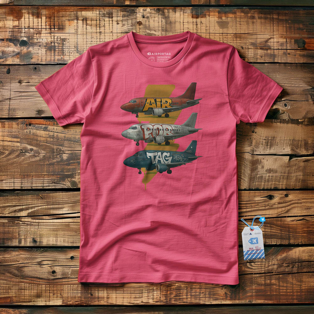 Airportag Planes Graffiti - T-Shirt