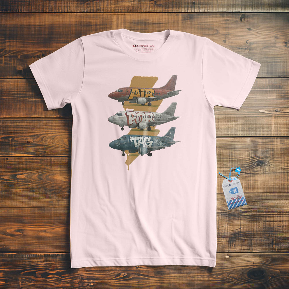 Airportag Planes Graffiti - T-Shirt