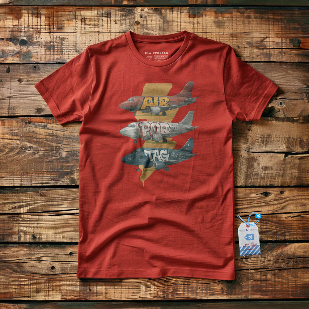 Airportag Planes Graffiti - T-Shirt
