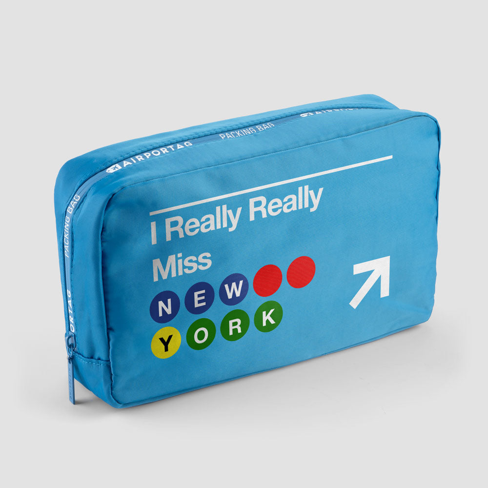Really Miss New York Subway - Packing Bag