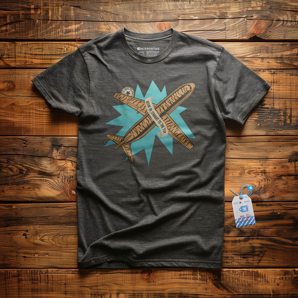 Risin'Up Tiger Airplane - T-Shirt