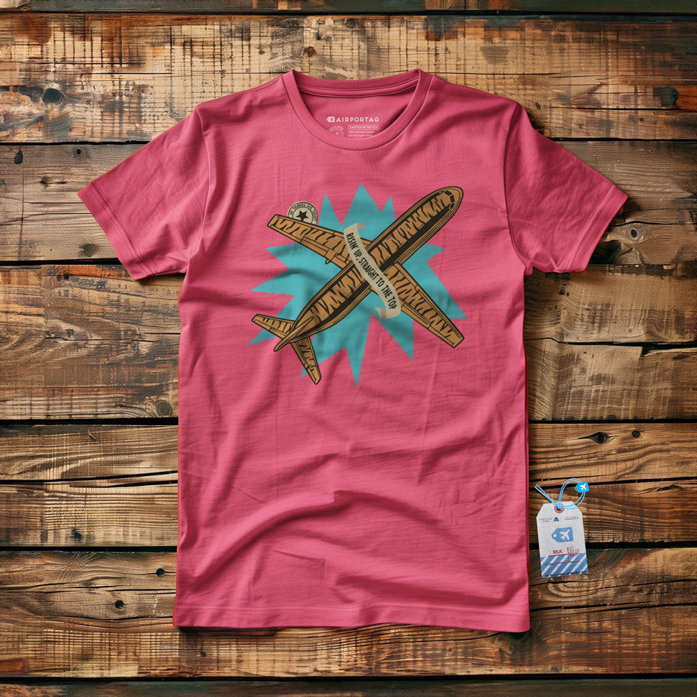 Risin'Up Tiger Airplane - T-Shirt