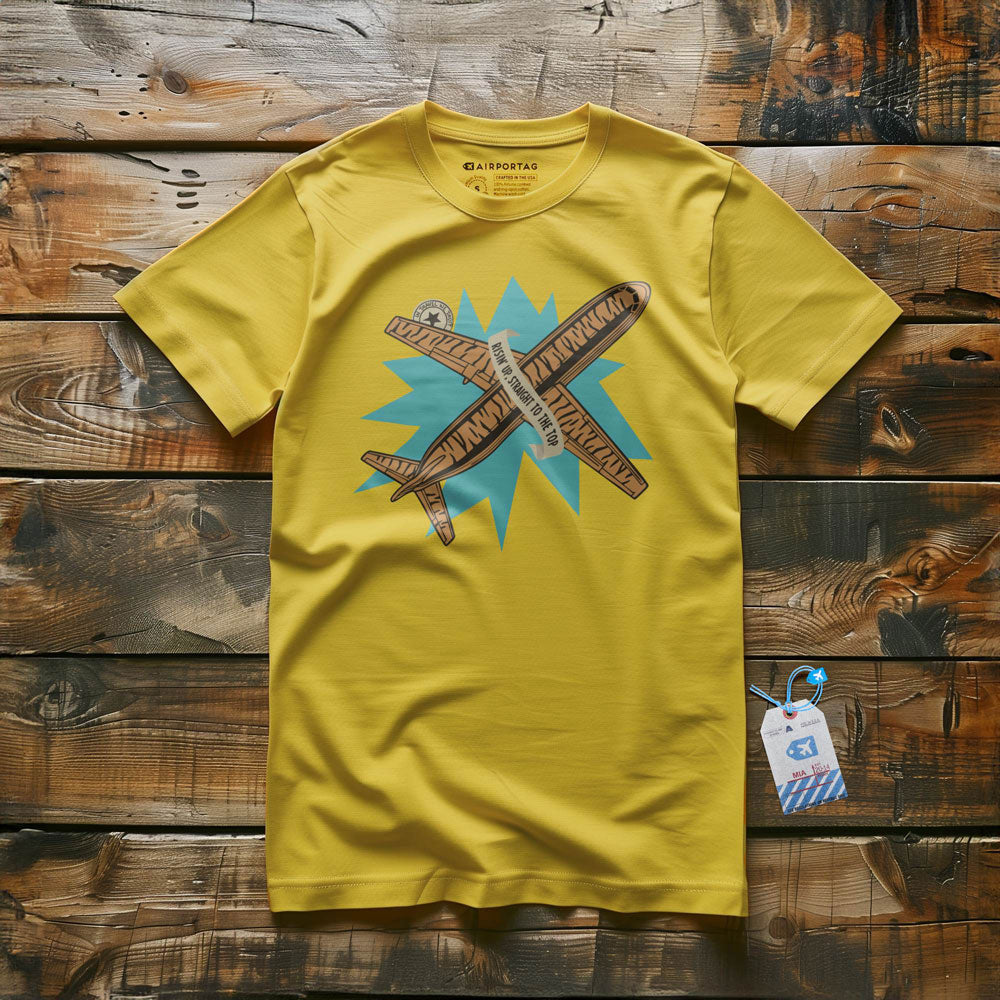 Risin'Up Tiger Airplane - T-Shirt