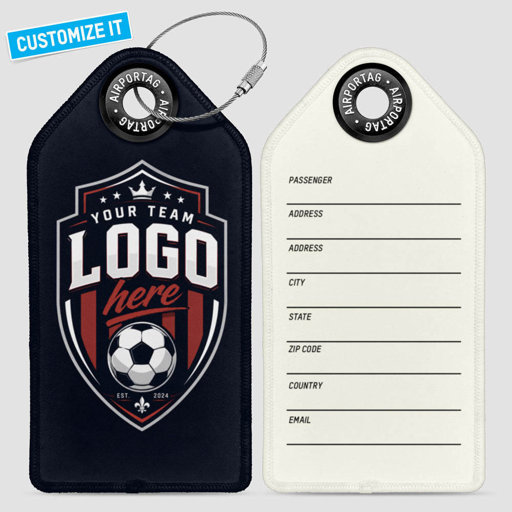 Soccer Custom Team Logo - Luggage Tag