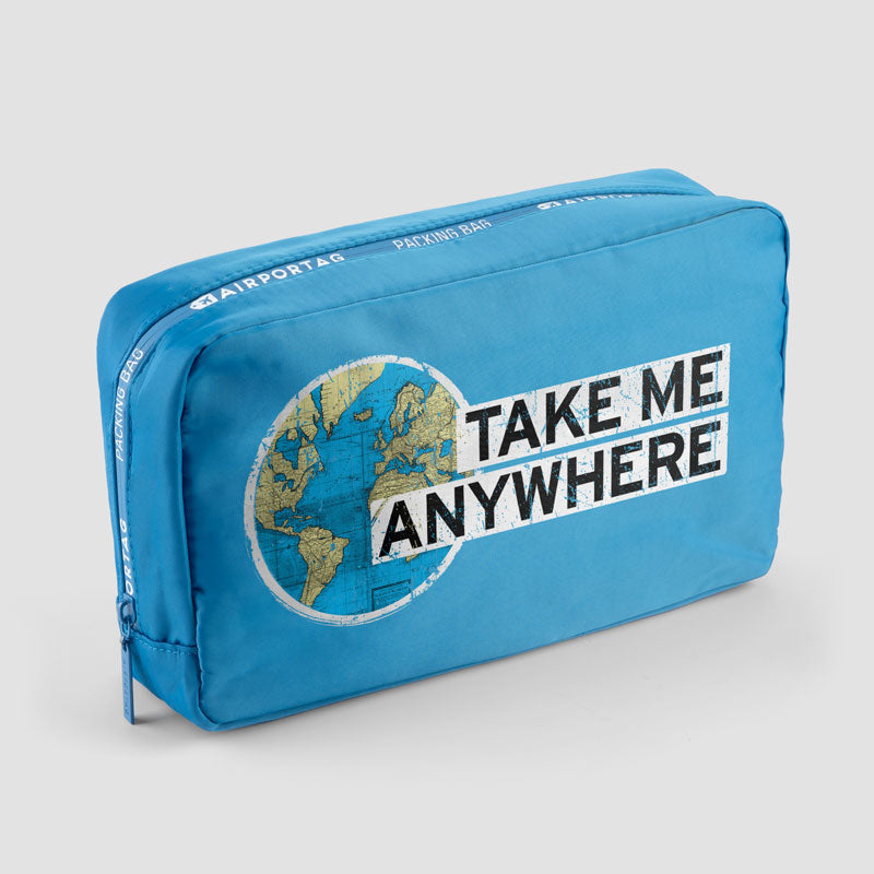 Take Me - World Map - ポーチバッグ