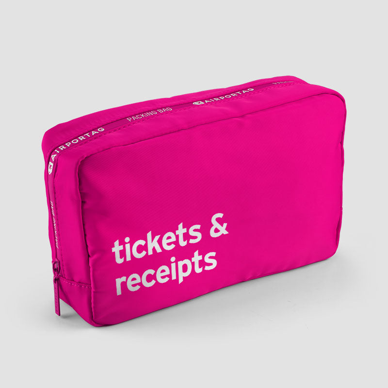Tickets & Receipts - Packing Bag
