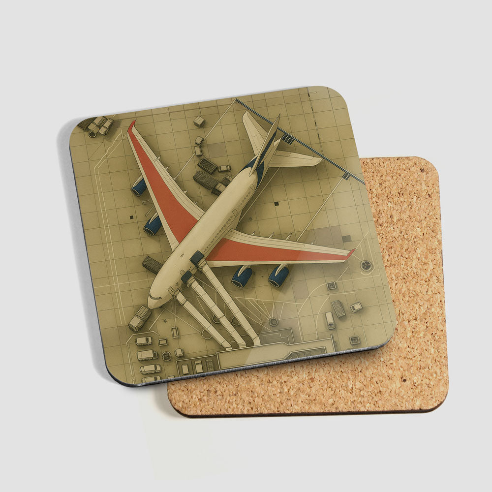 Top View Planes - 6 Coasters Set