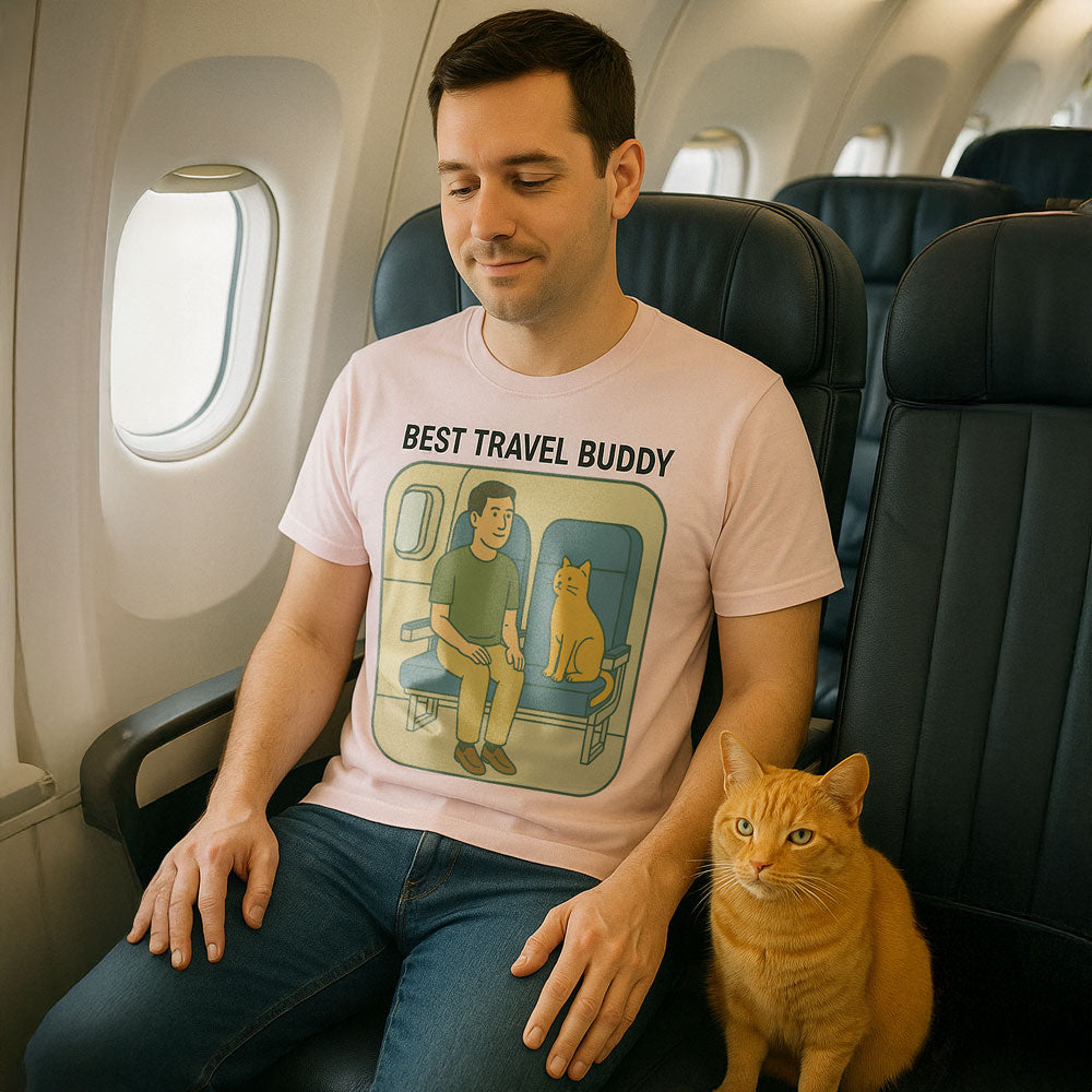 Best Travel Buddy - Cat - T-Shirt