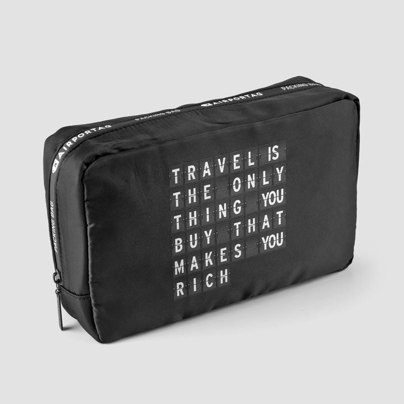 Travel is - Flight Board - Packing Bag