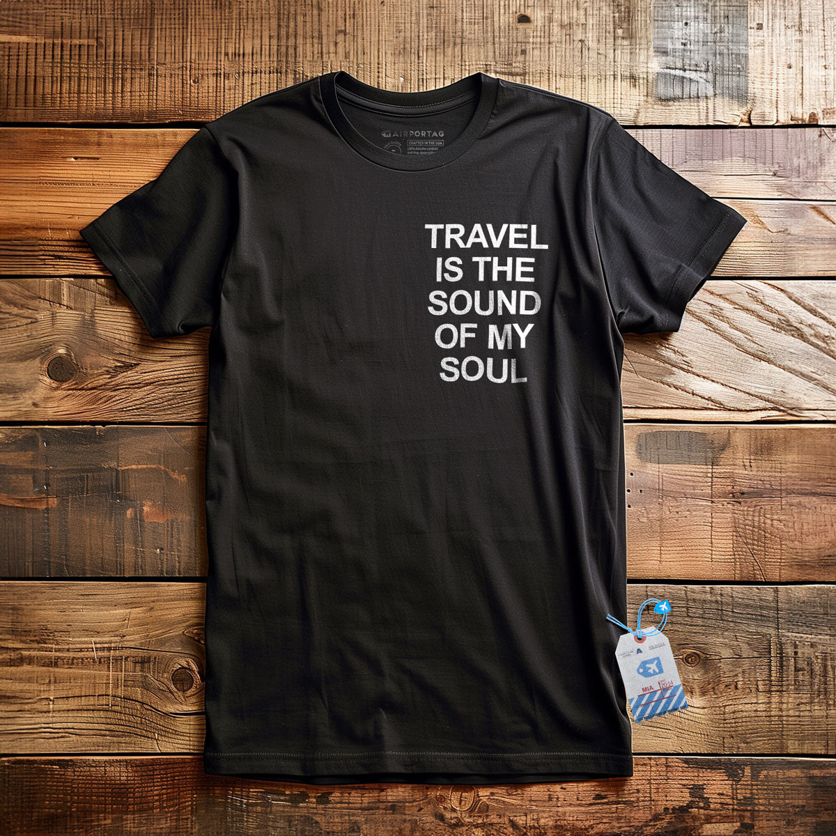 Travel is the Sound of My Soul Pocket - T-Shirt