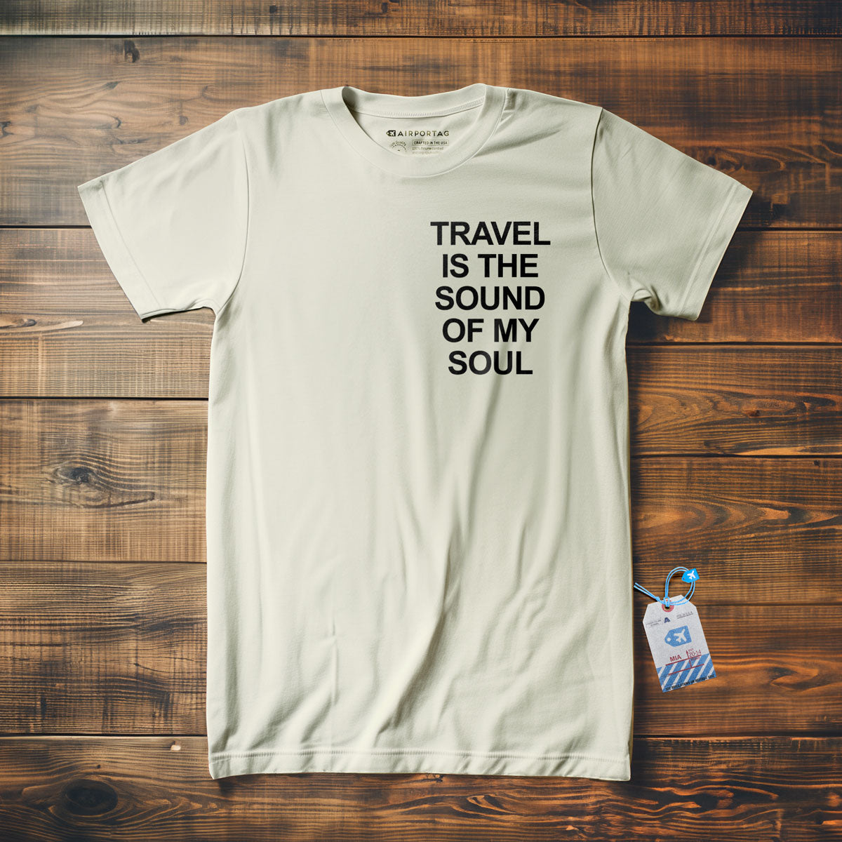 Travel is the Sound of My Soul Pocket - T-Shirt