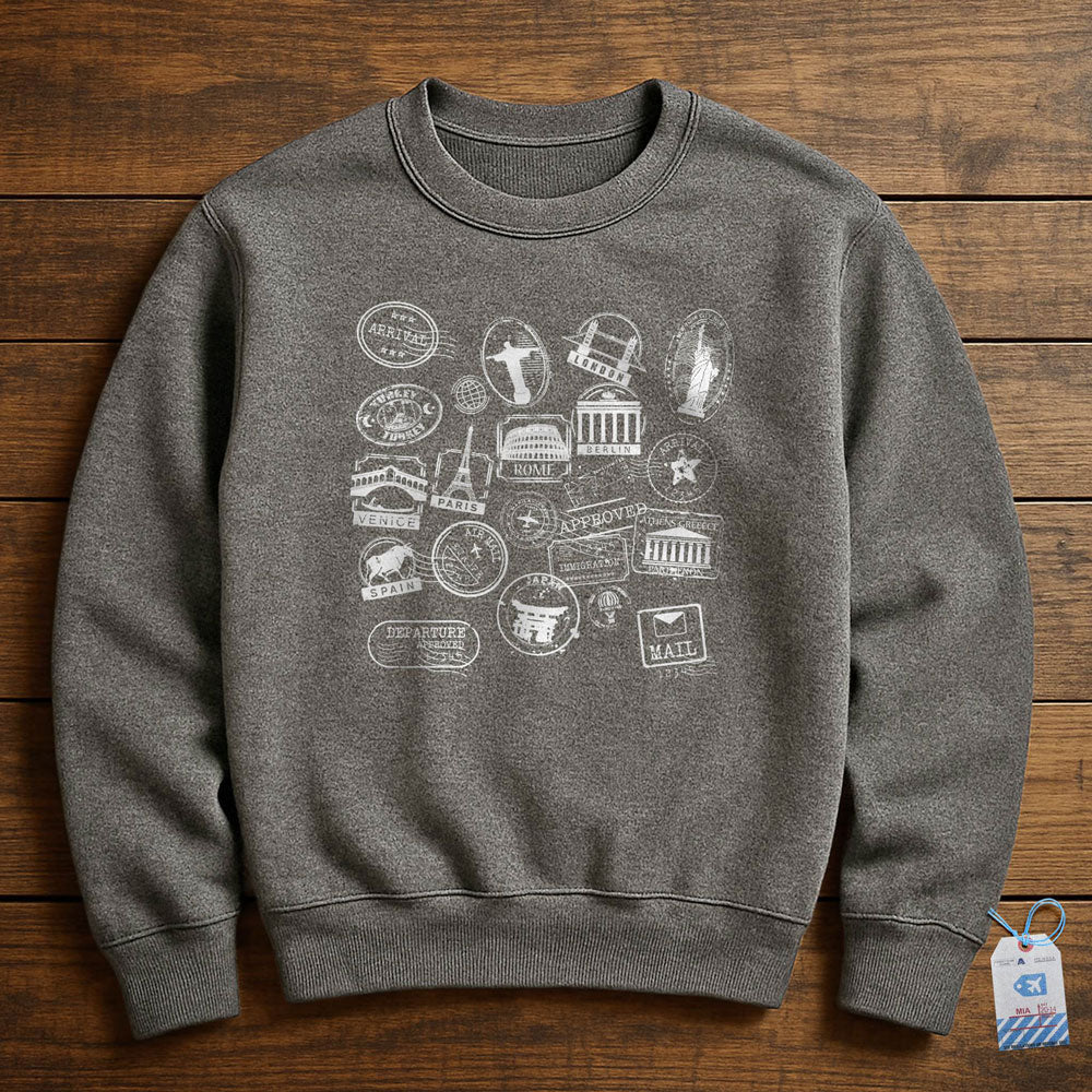 Travel Stamps - Sweatshirt