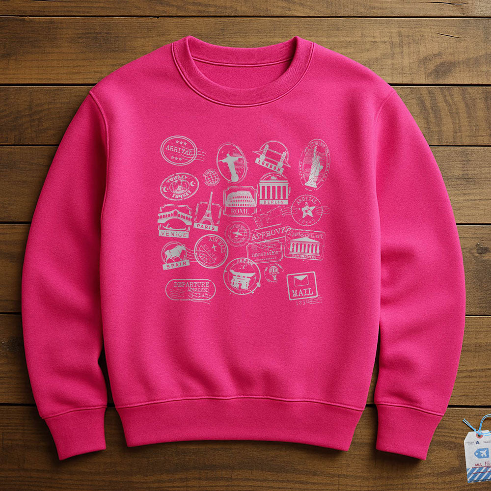 Travel Stamps - Sweatshirt