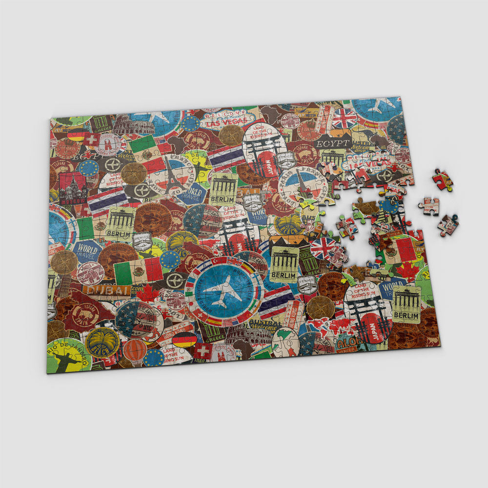Travel Stickers - Puzzle