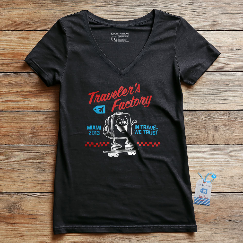 Traveler's Factory - Women's V-Neck T-Shirt