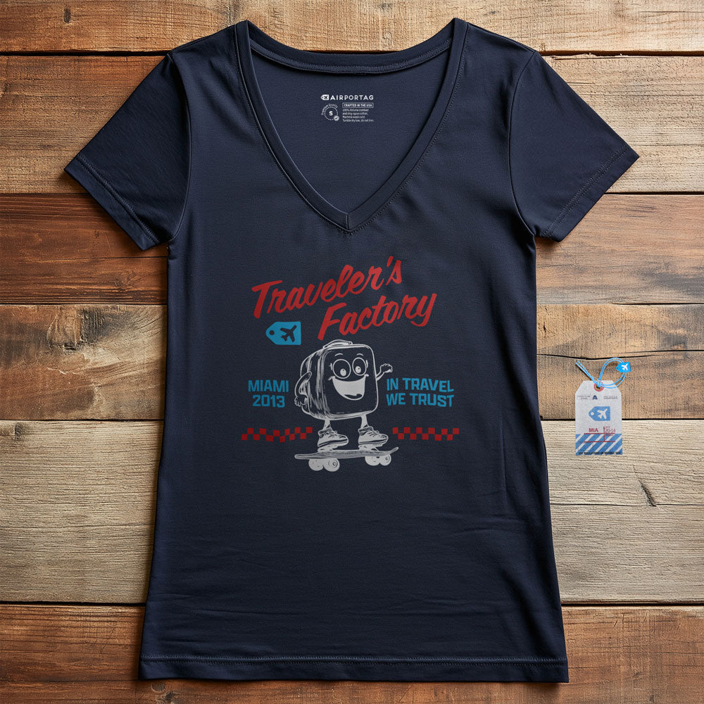 Traveler's Factory - Women's V-Neck T-Shirt