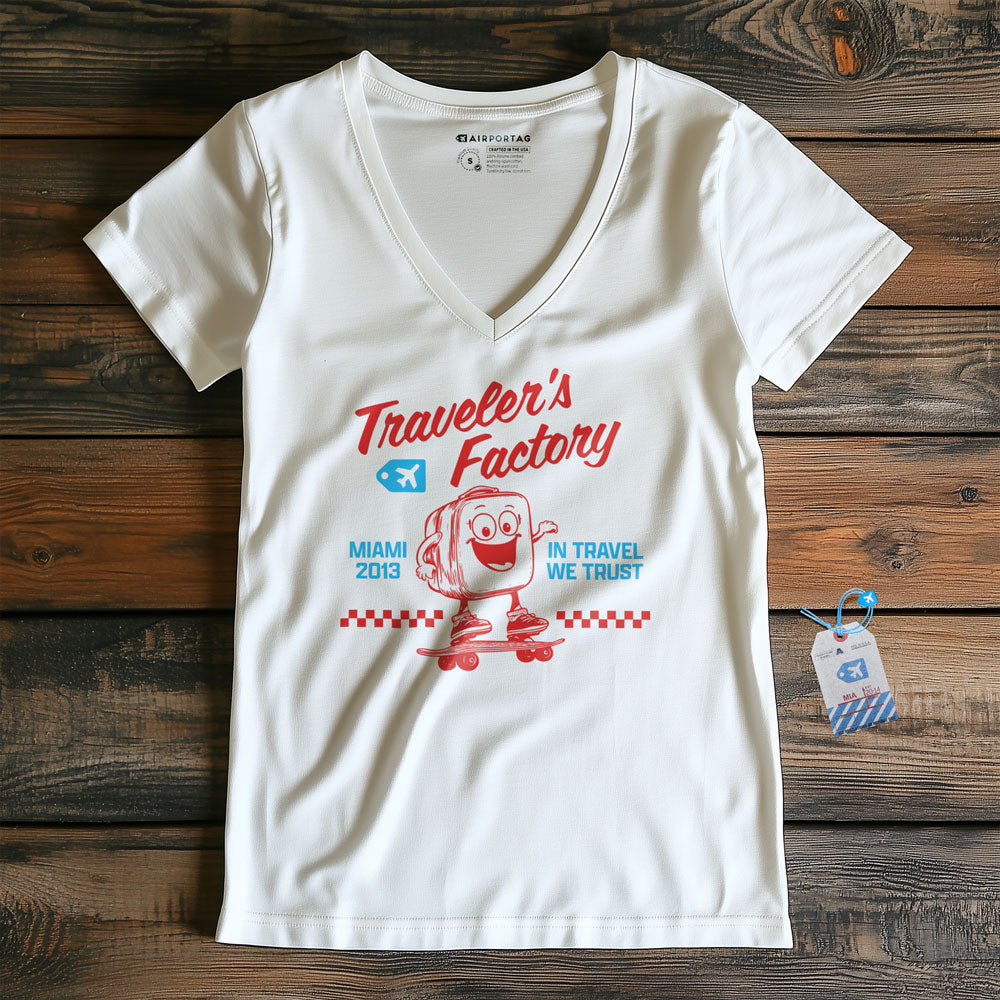 Traveler's Factory - Women's V-Neck T-Shirt