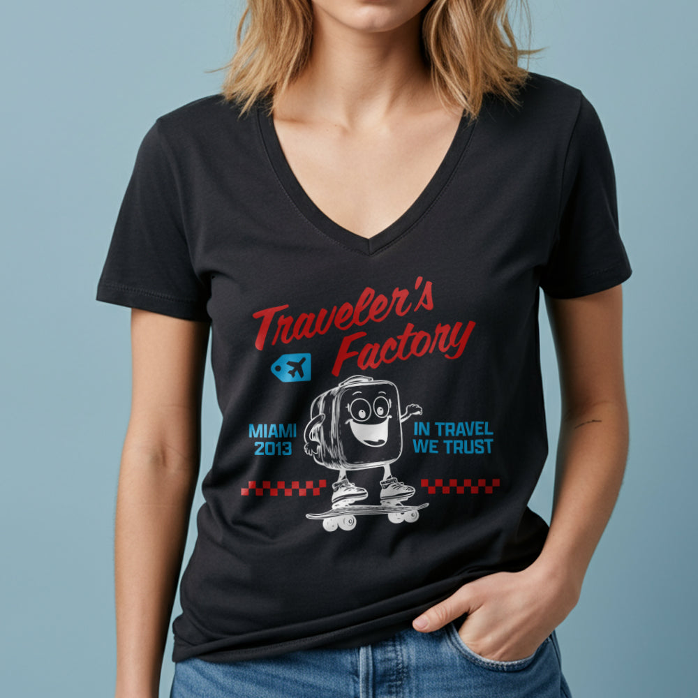 Traveler's Factory - Women's V-Neck T-Shirt