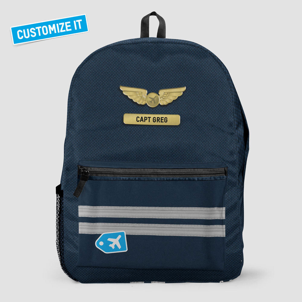 Navy Pilot Stripes - Backpack