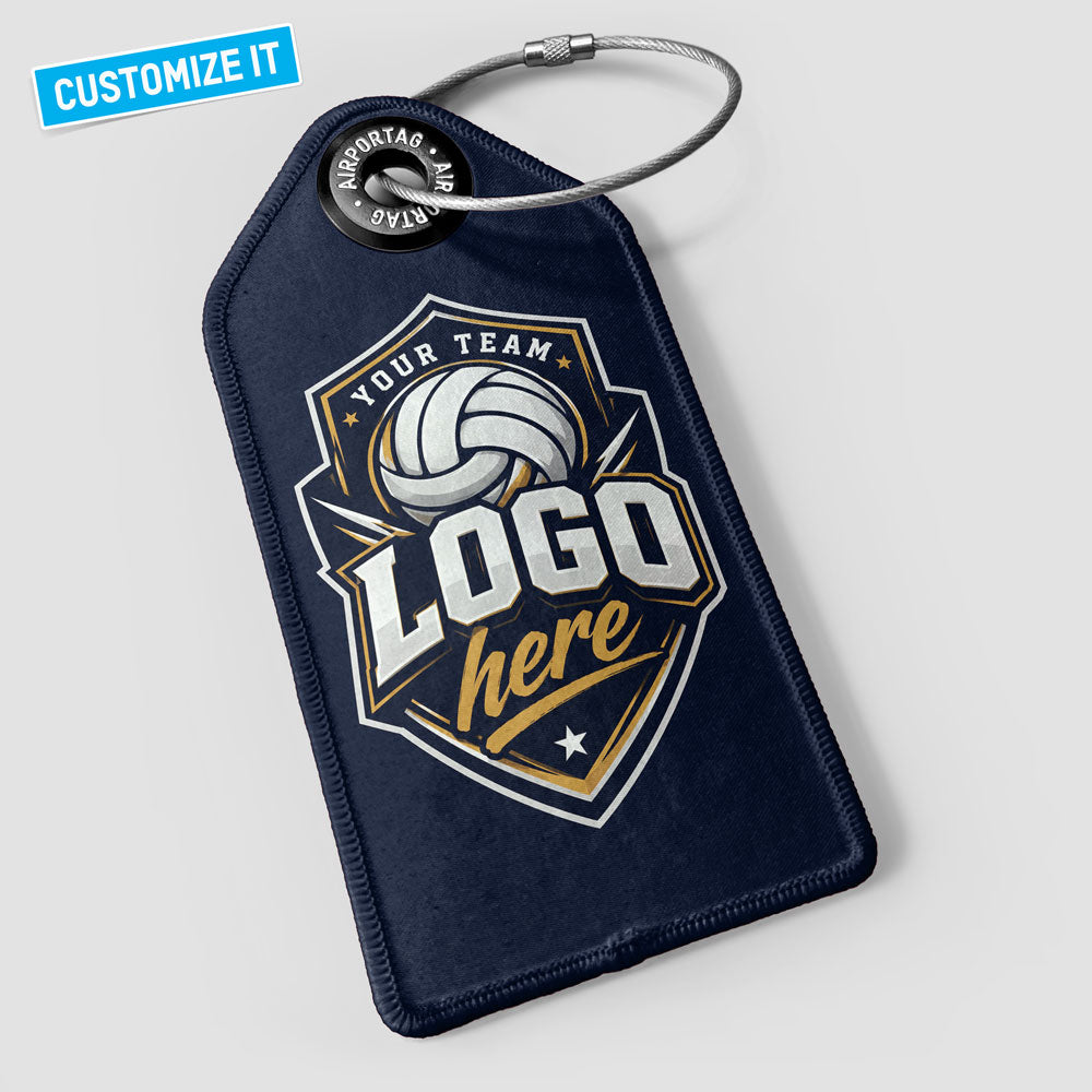 Volleyball Custom Team Logo - Luggage Tag