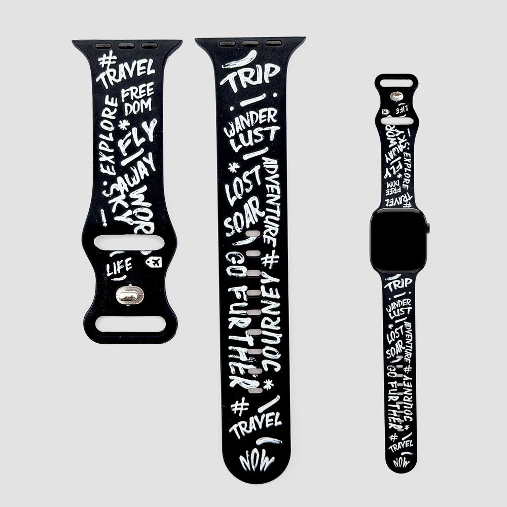 Wanderlust Words - Watch Band