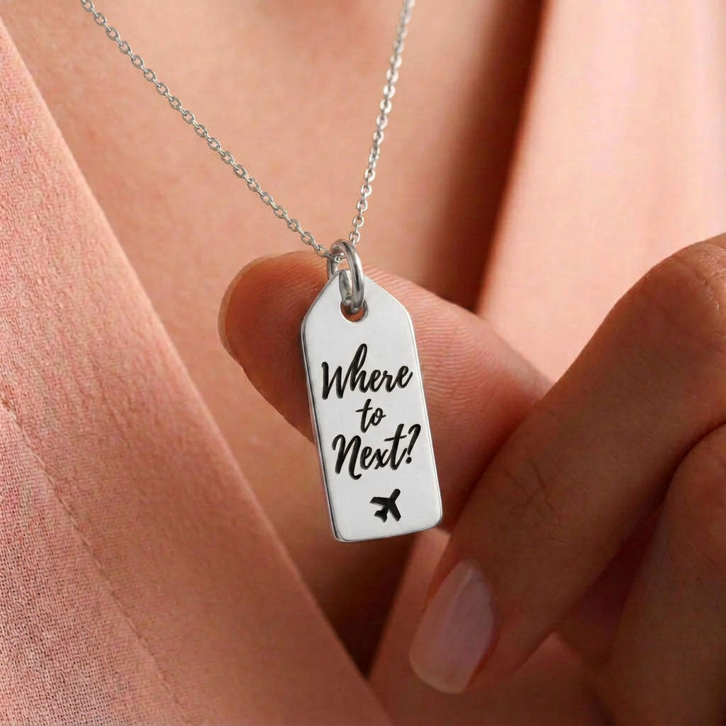 Where To Next? - Mini Tag - Charm