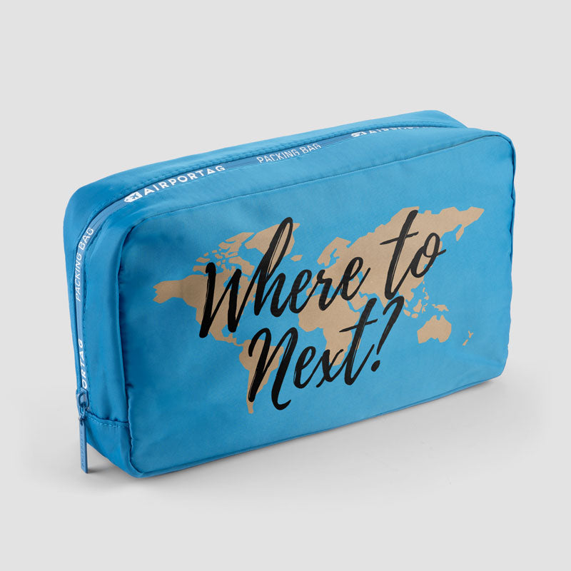 Where To Next? - Packing Bag