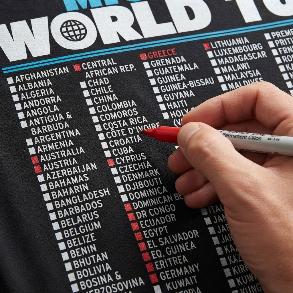 My Custom World Tour Travel - T-Shirt