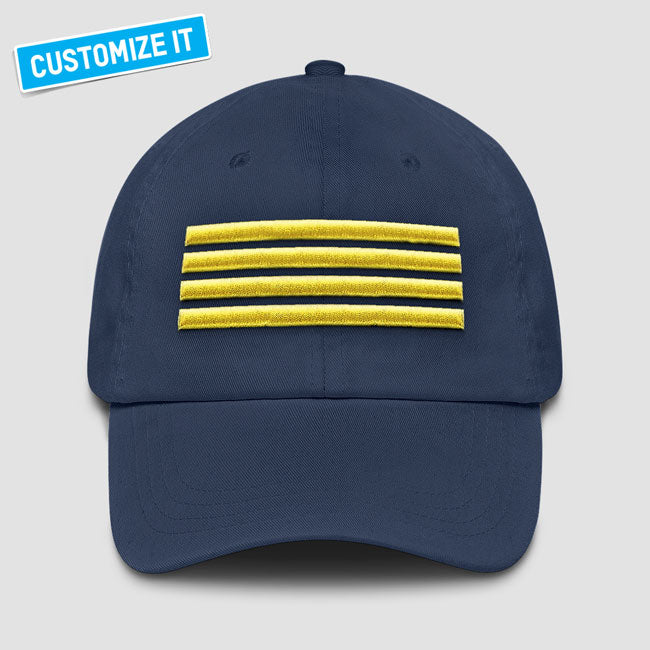 Pilot 4 Stripes - Classic Dad Cap airportag.myshopify.com
