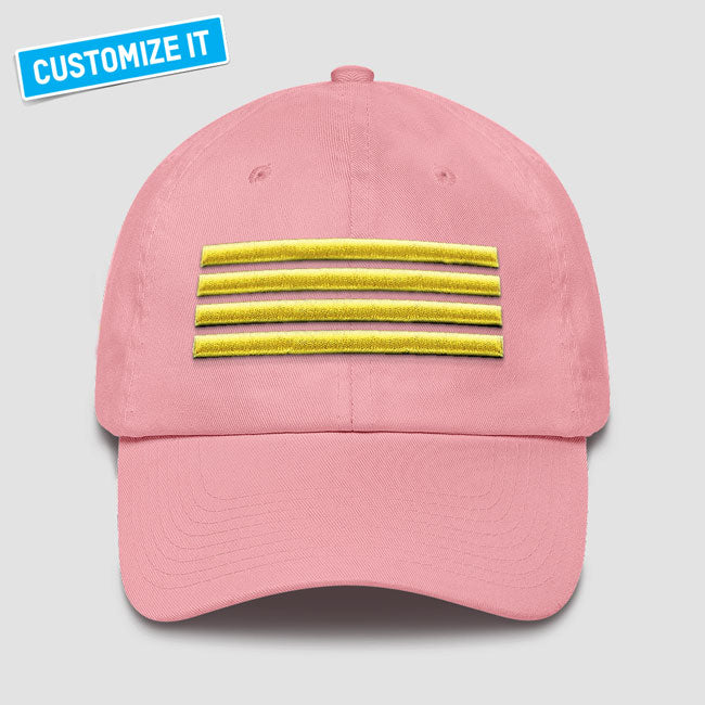 Pilot 4 Stripes - Classic Dad Cap airportag.myshopify.com