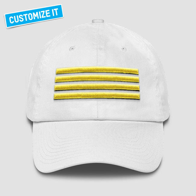 Pilot 4 Stripes - Classic Dad Cap airportag.myshopify.com
