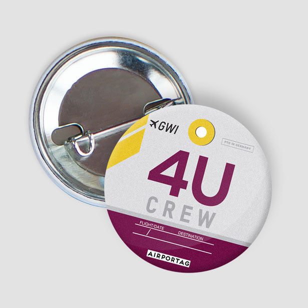 4U - Button - Airportag