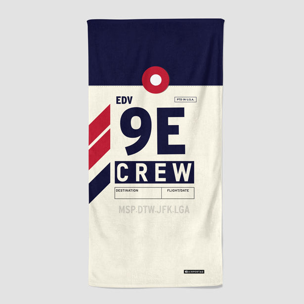 9E - Beach Towel - Airportag