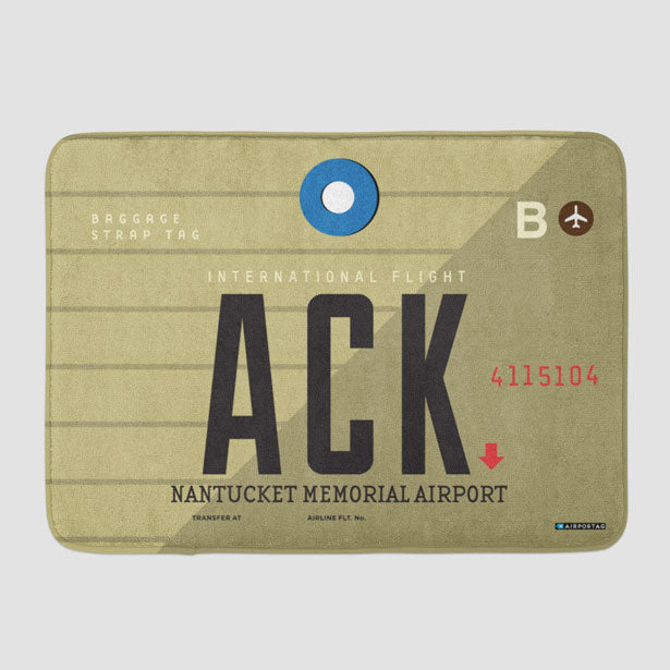 ACK - Bath Mat - Airportag