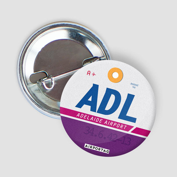 Pinback Button Adelaide Airport South Australia Australia IATA pinback-button-adelaide-airport-south-australia-australia-iata