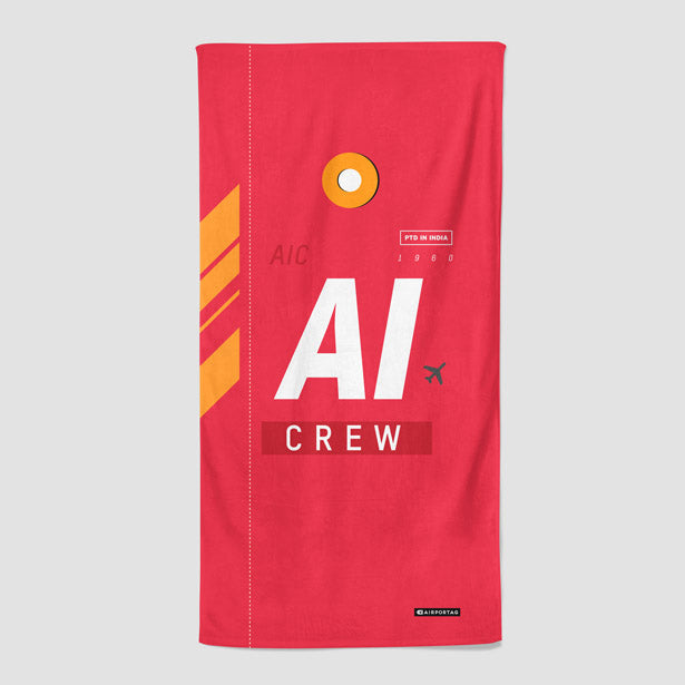 AI - Beach Towel - Airportag