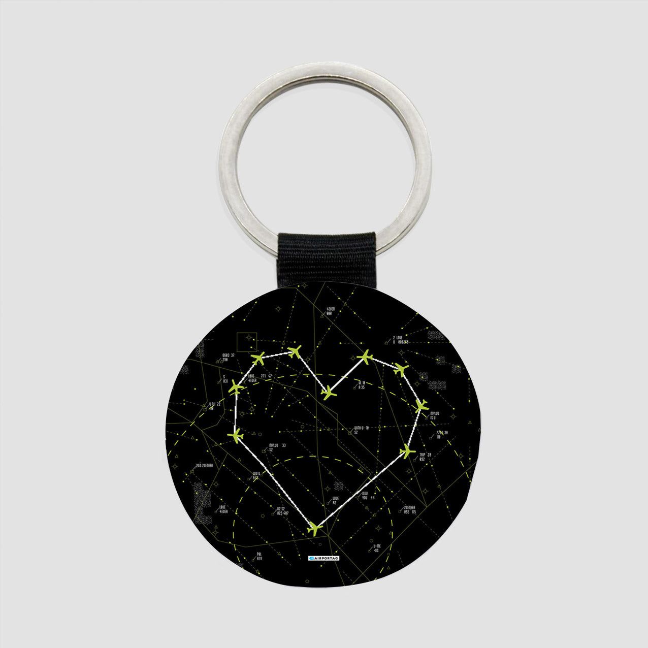 Love - Air Traffic - Round Keychain