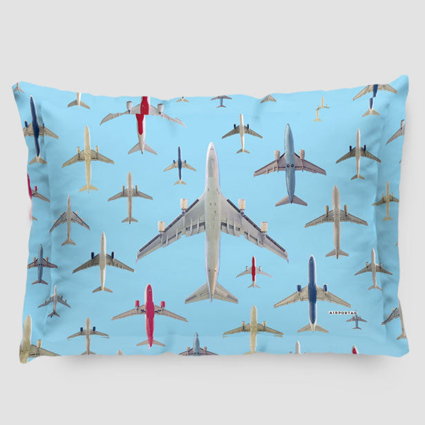 Airplane Above - Pillow Sham - Airportag