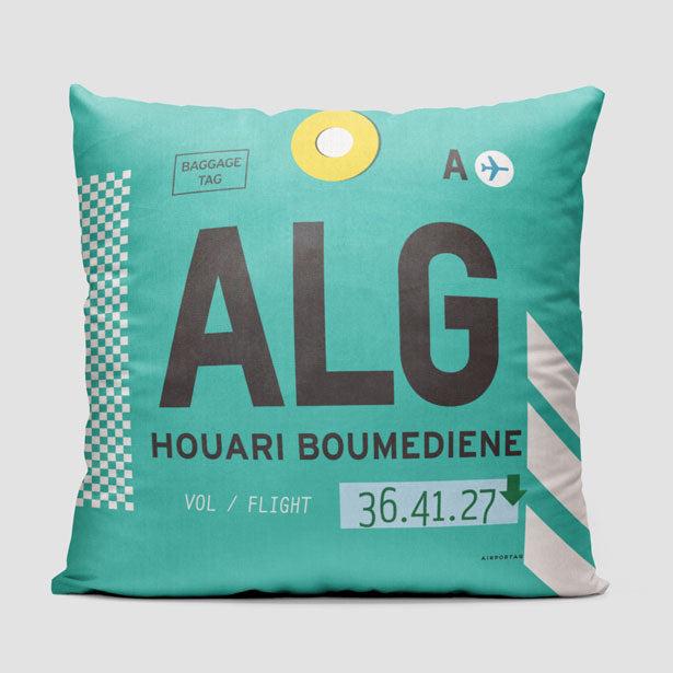 ALG - Throw Pillow - Airportag