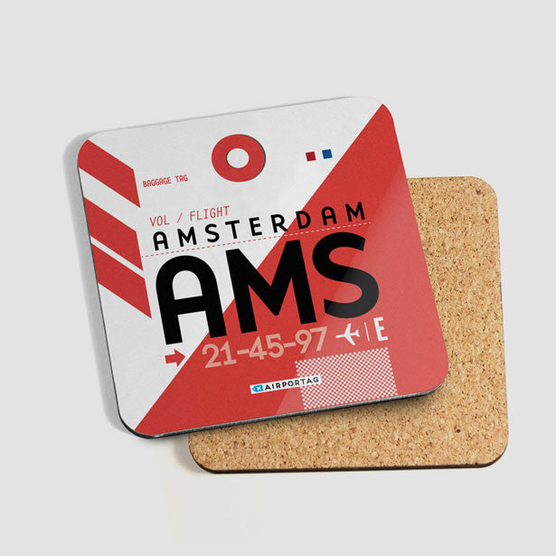 AMS - Coaster - Airportag