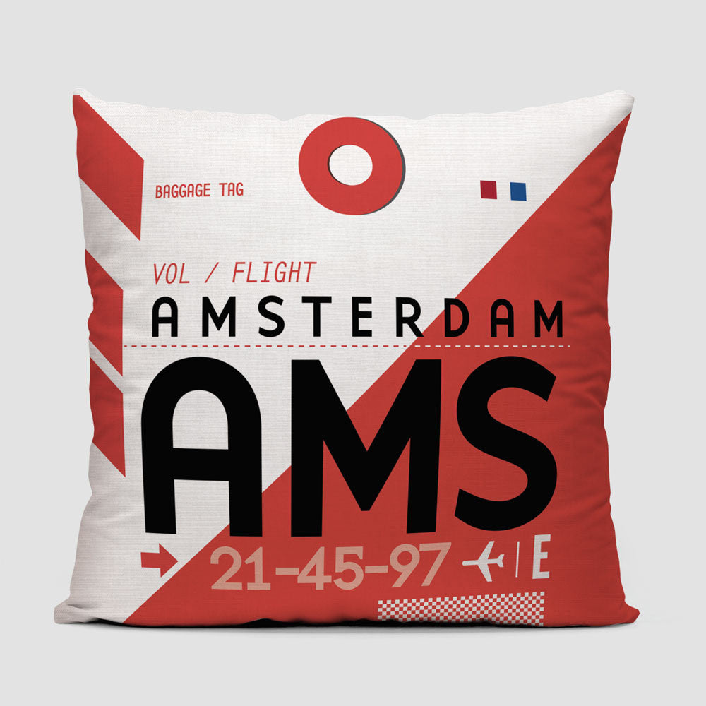 AMS - Throw Pillow - Airportag