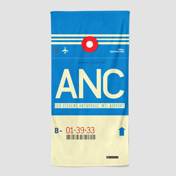 ANC - Beach Towel - Airportag