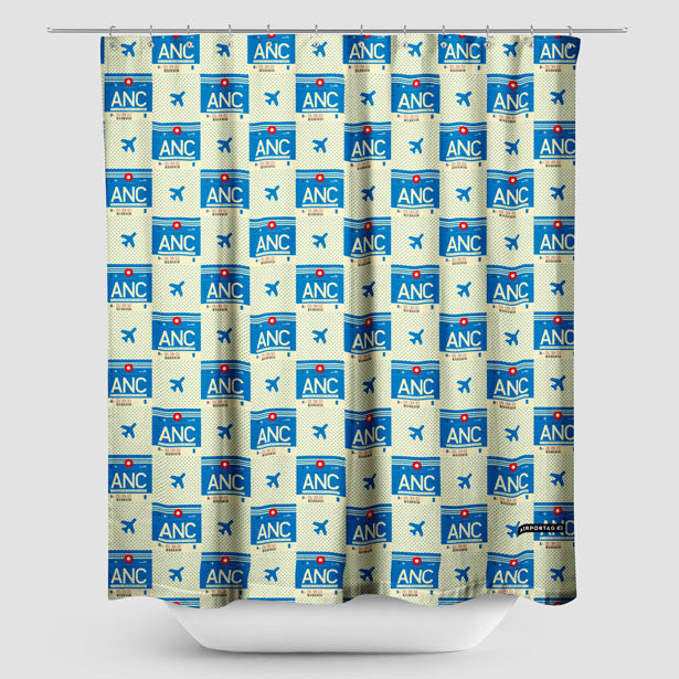 ANC - Shower Curtain - Airportag