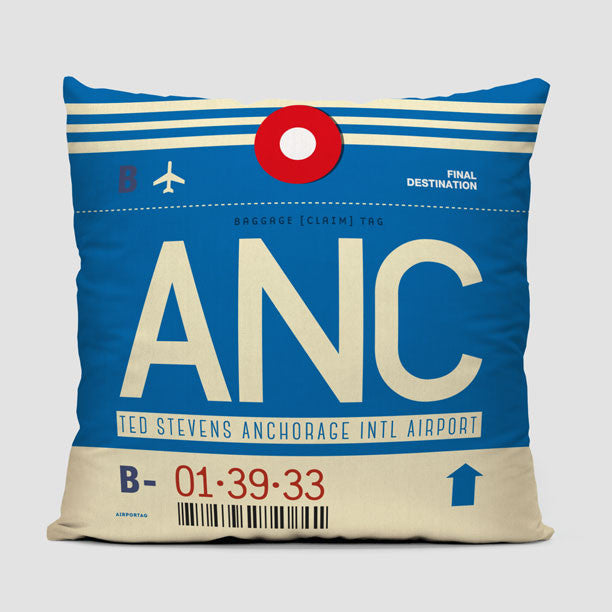 ANC - Throw Pillow - Airportag