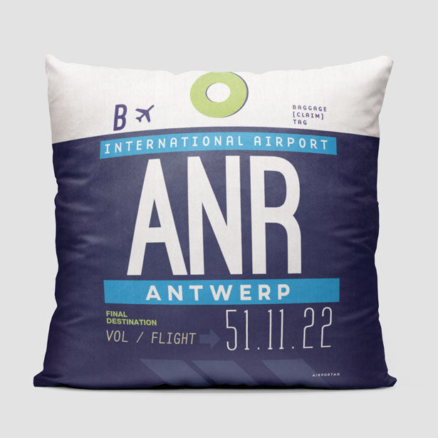 ANR - Throw Pillow - Airportag