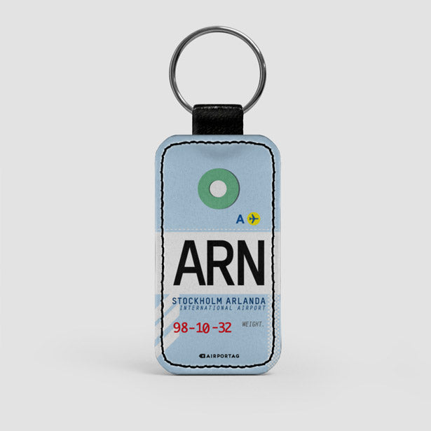 ARN - Leather Keychain - Airportag