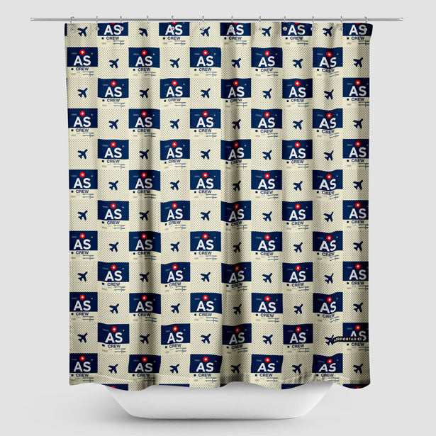 AS - Shower Curtain - Airportag